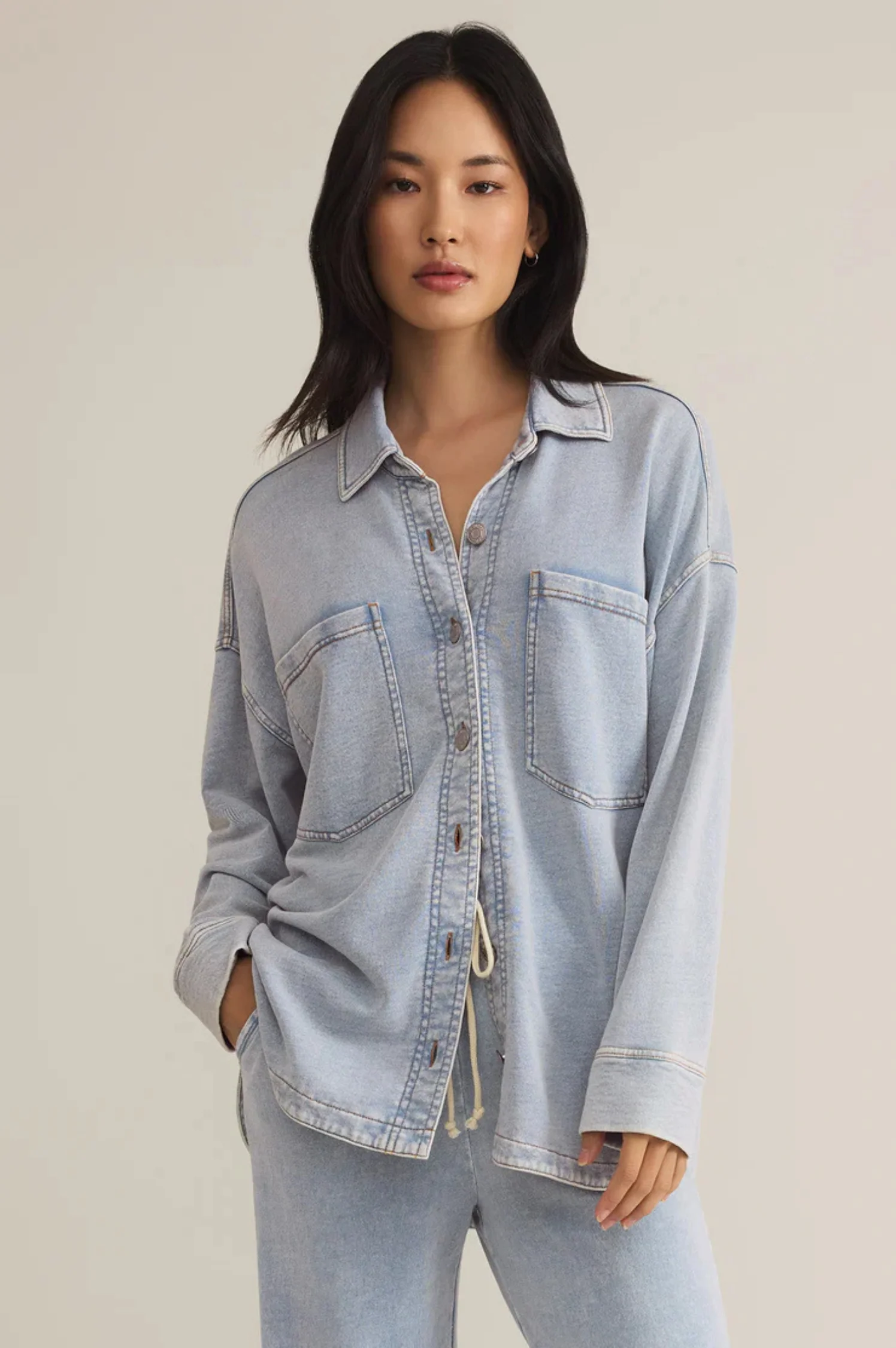 All Day Knit Denim Jacket - Intensery