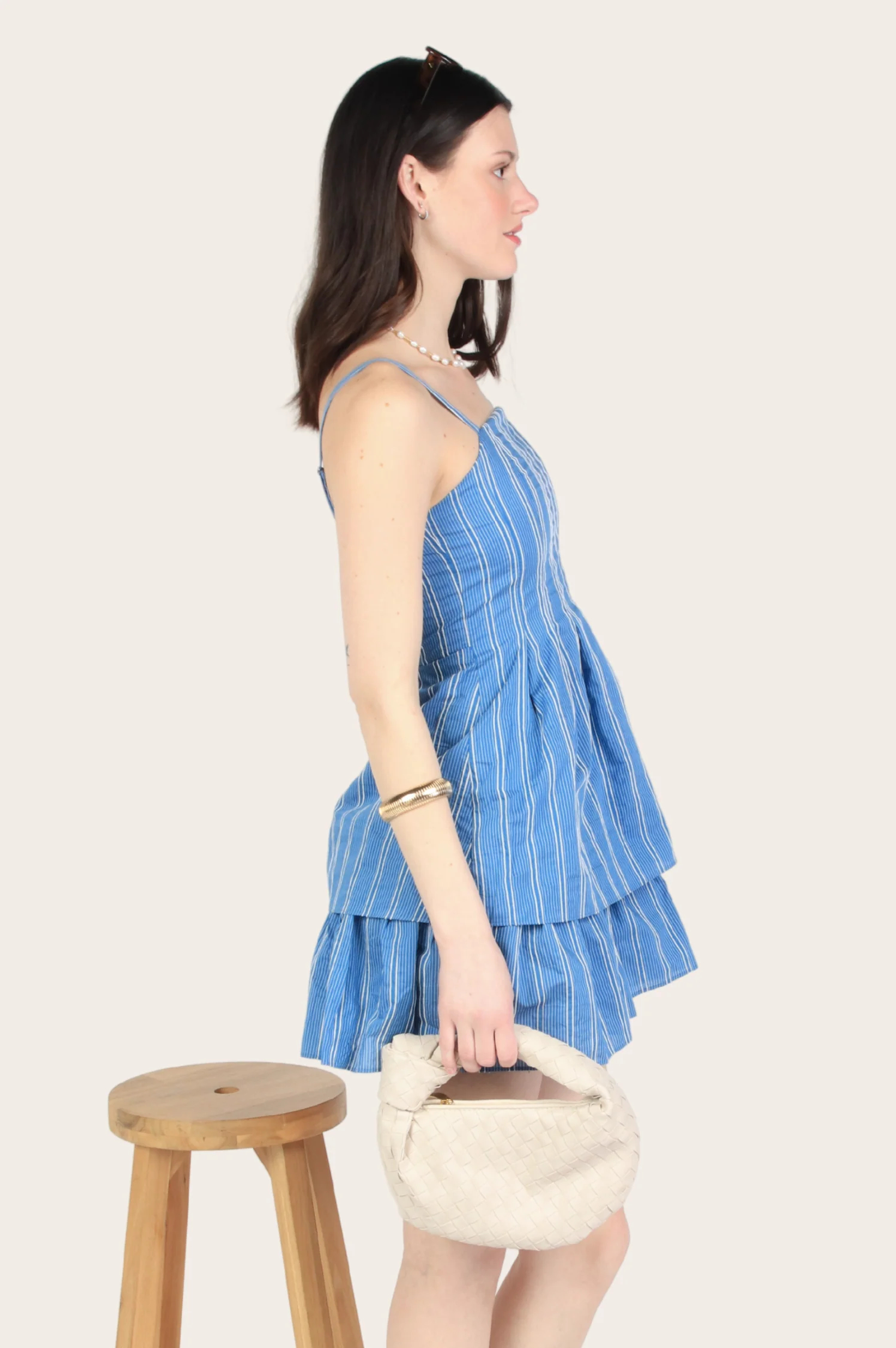 Royce Cotton Embroidered Tiered Dress - Intensery