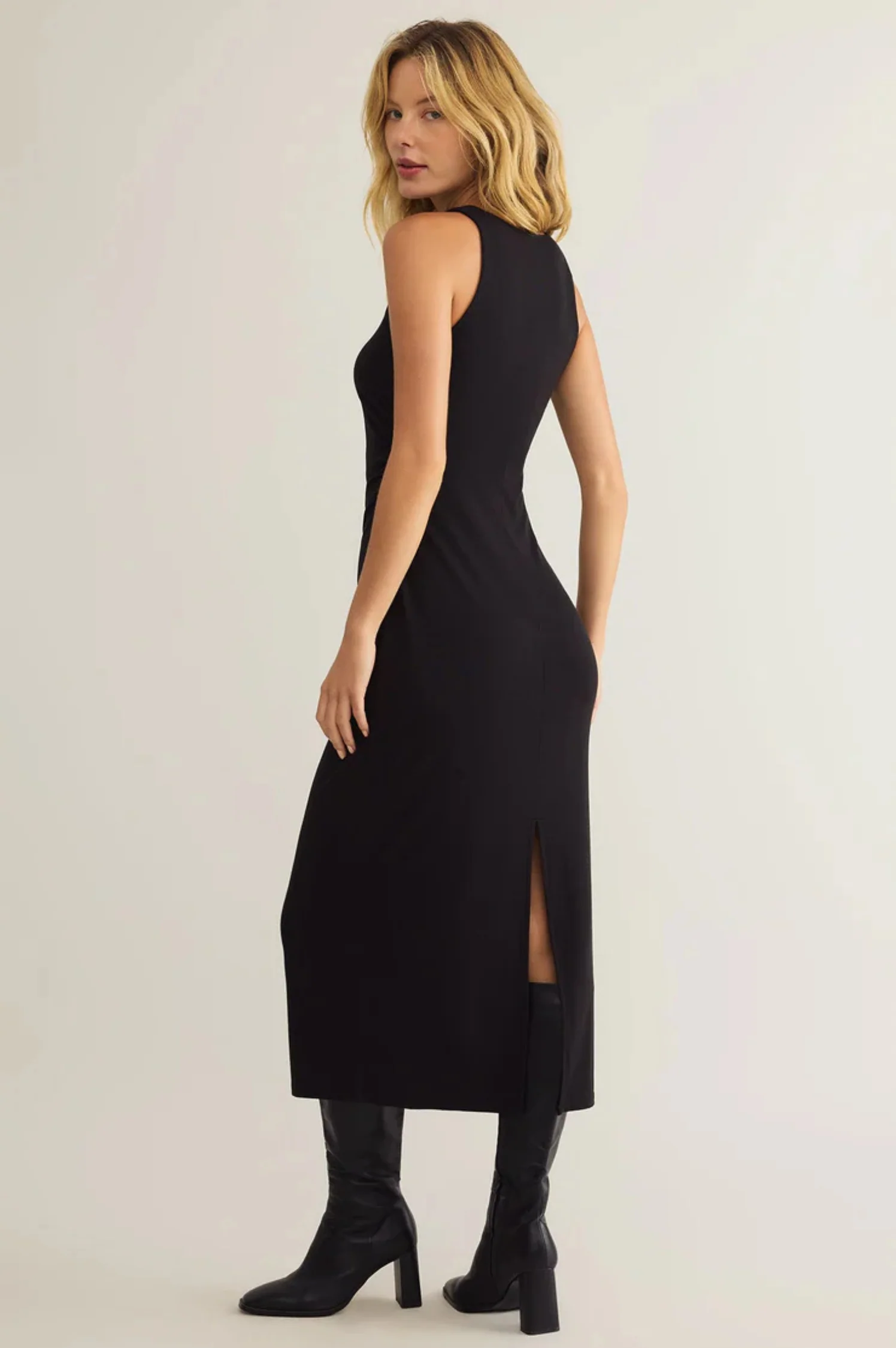 Adison Rib Midi Dress - Intensery