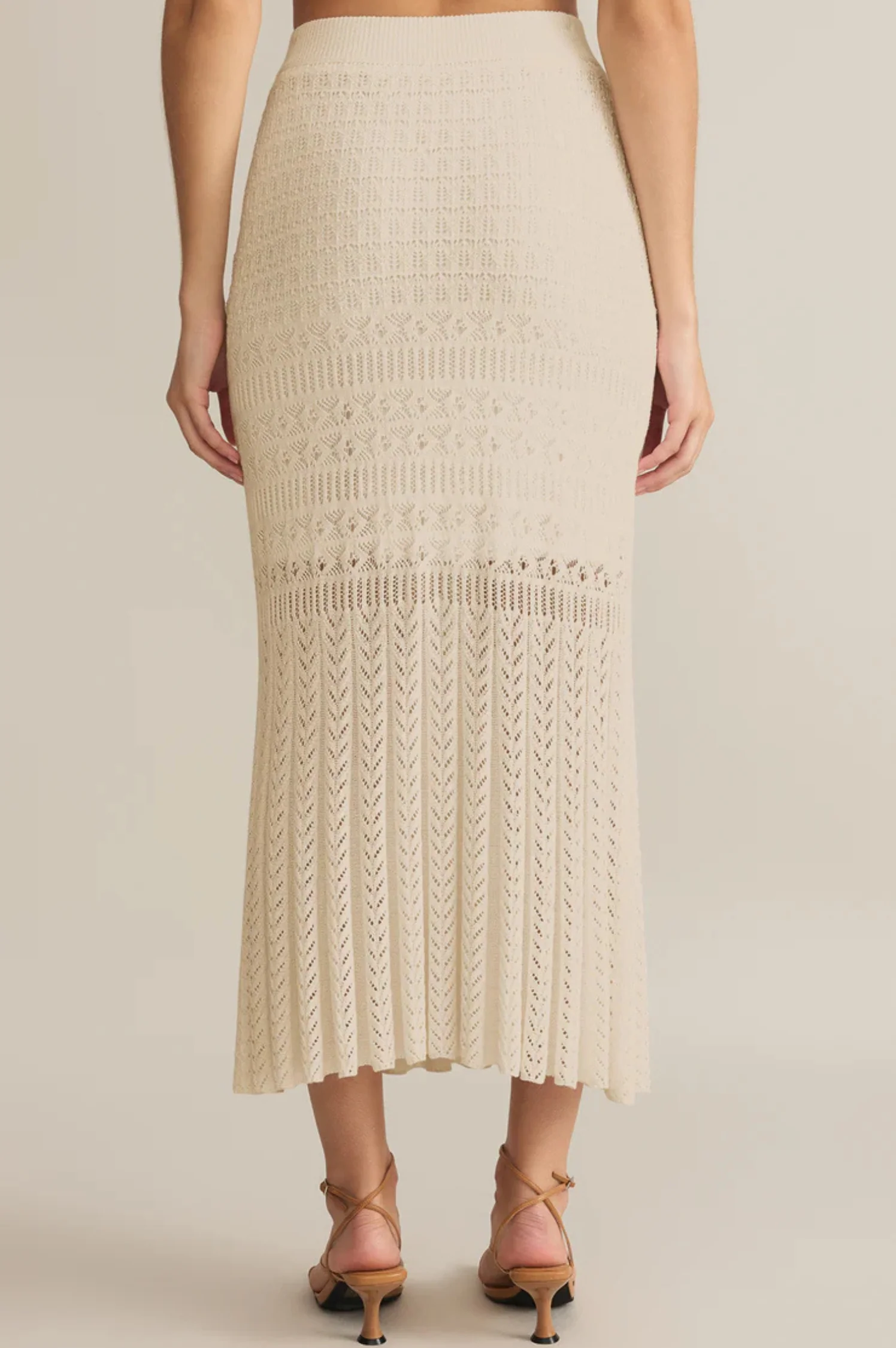 Soria Crochet Midi Skirt - Intensery