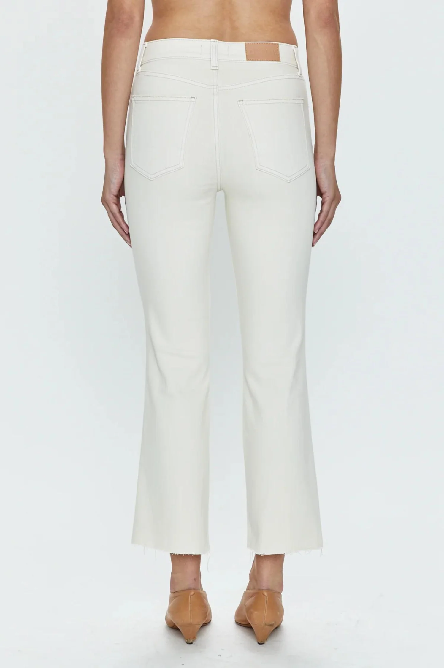 Lennon High Rise Cropped Boot - Sand Stone - Intensery