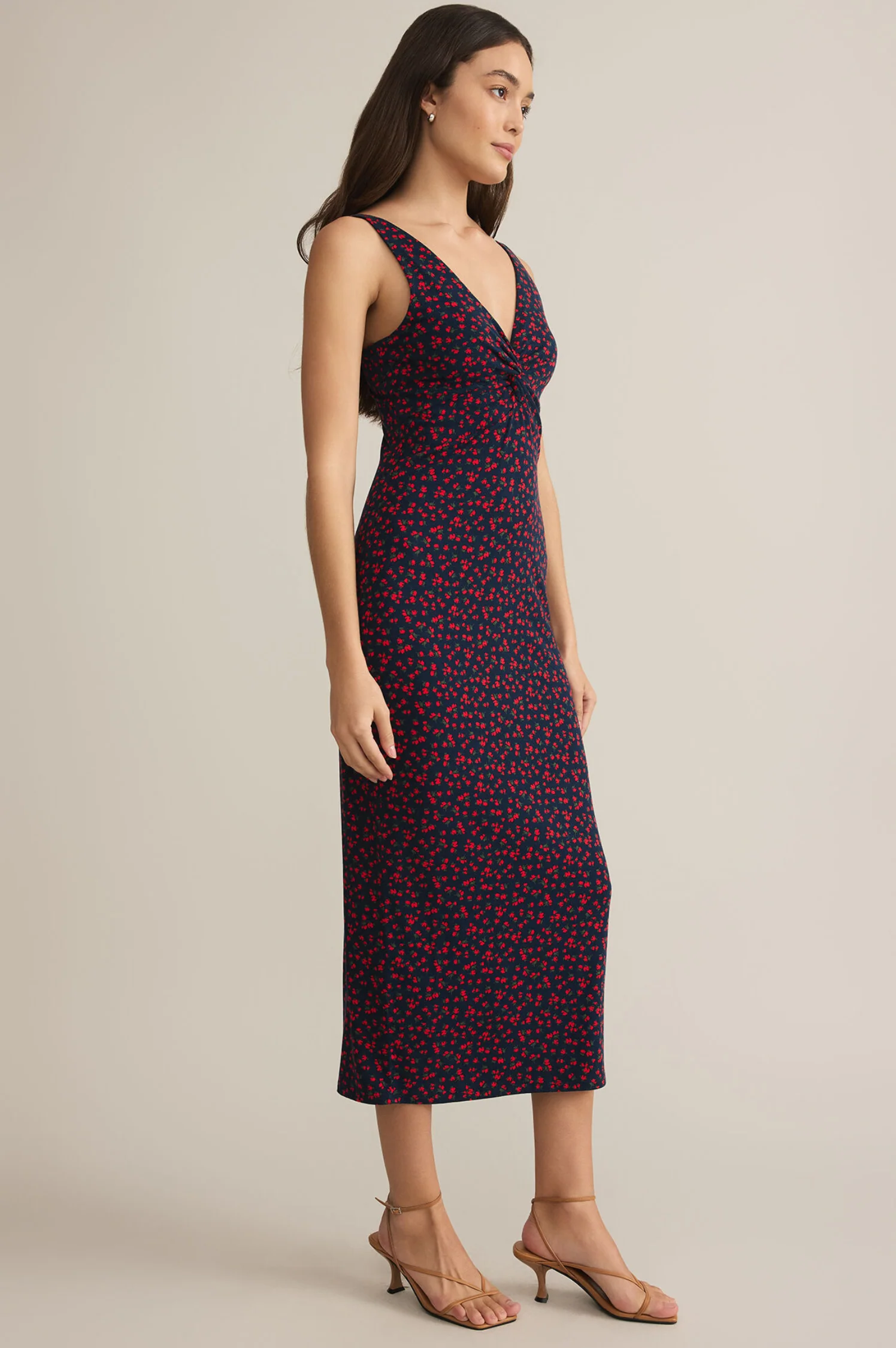 Eleve La Rosa Ditsy Midi Dress - Intensery