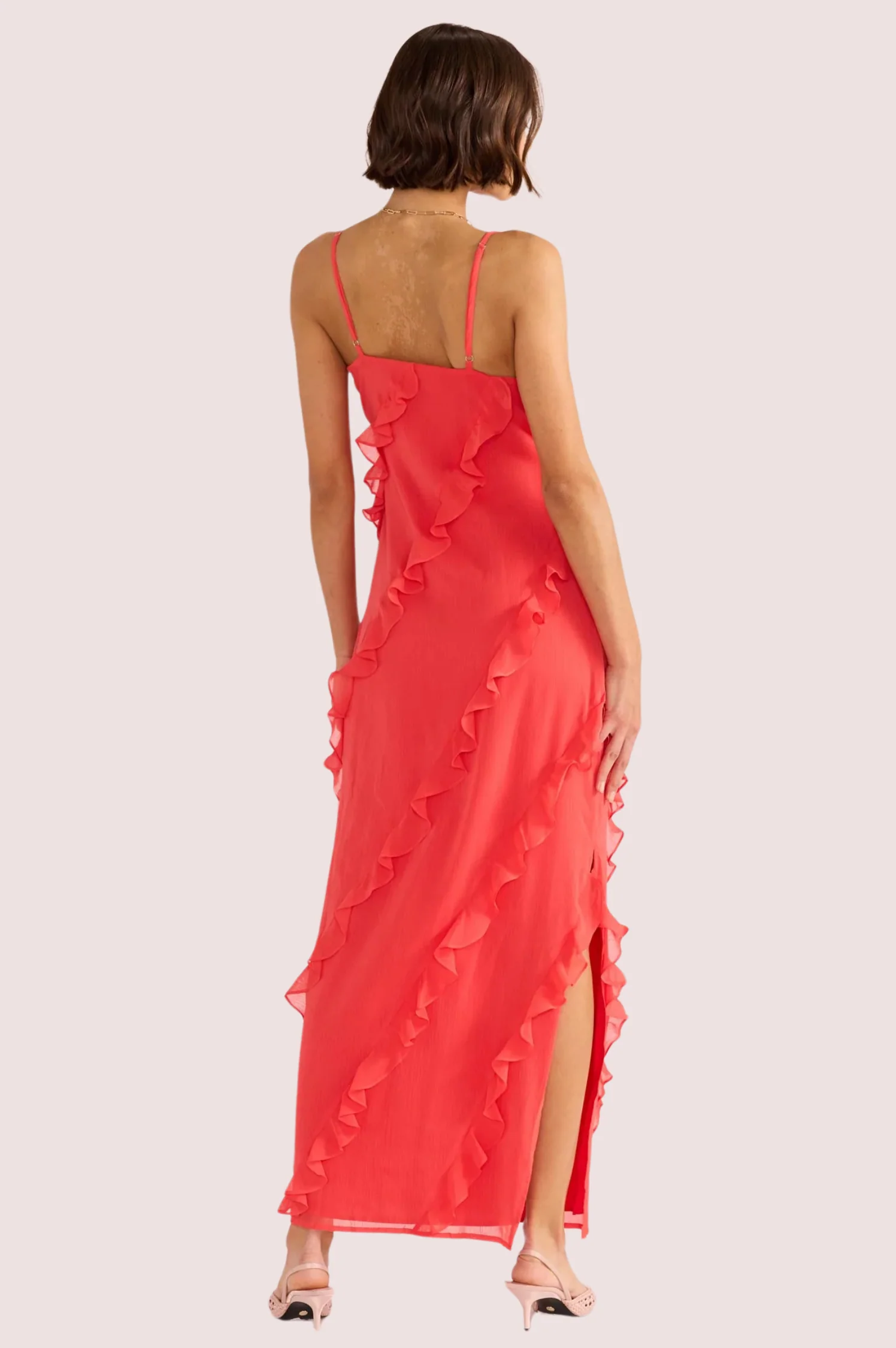 Venus Ruffle Maxi Dress - Intensery