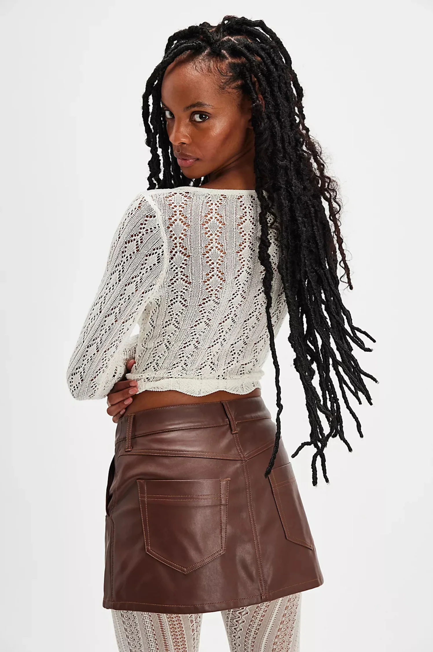 Wynne Vegan Mini Skirt - Intensery