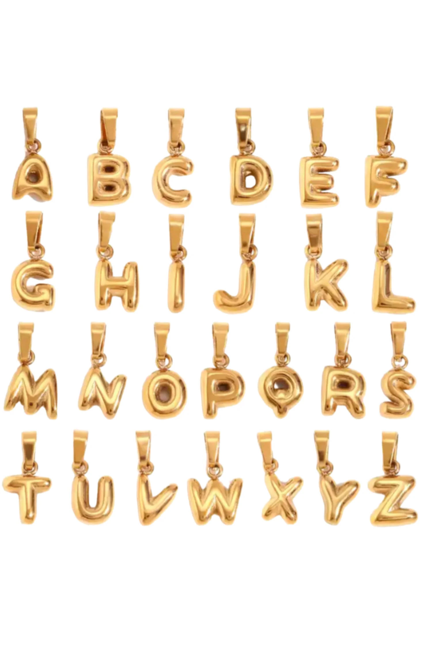 Bubble Letter Charms - Intensery