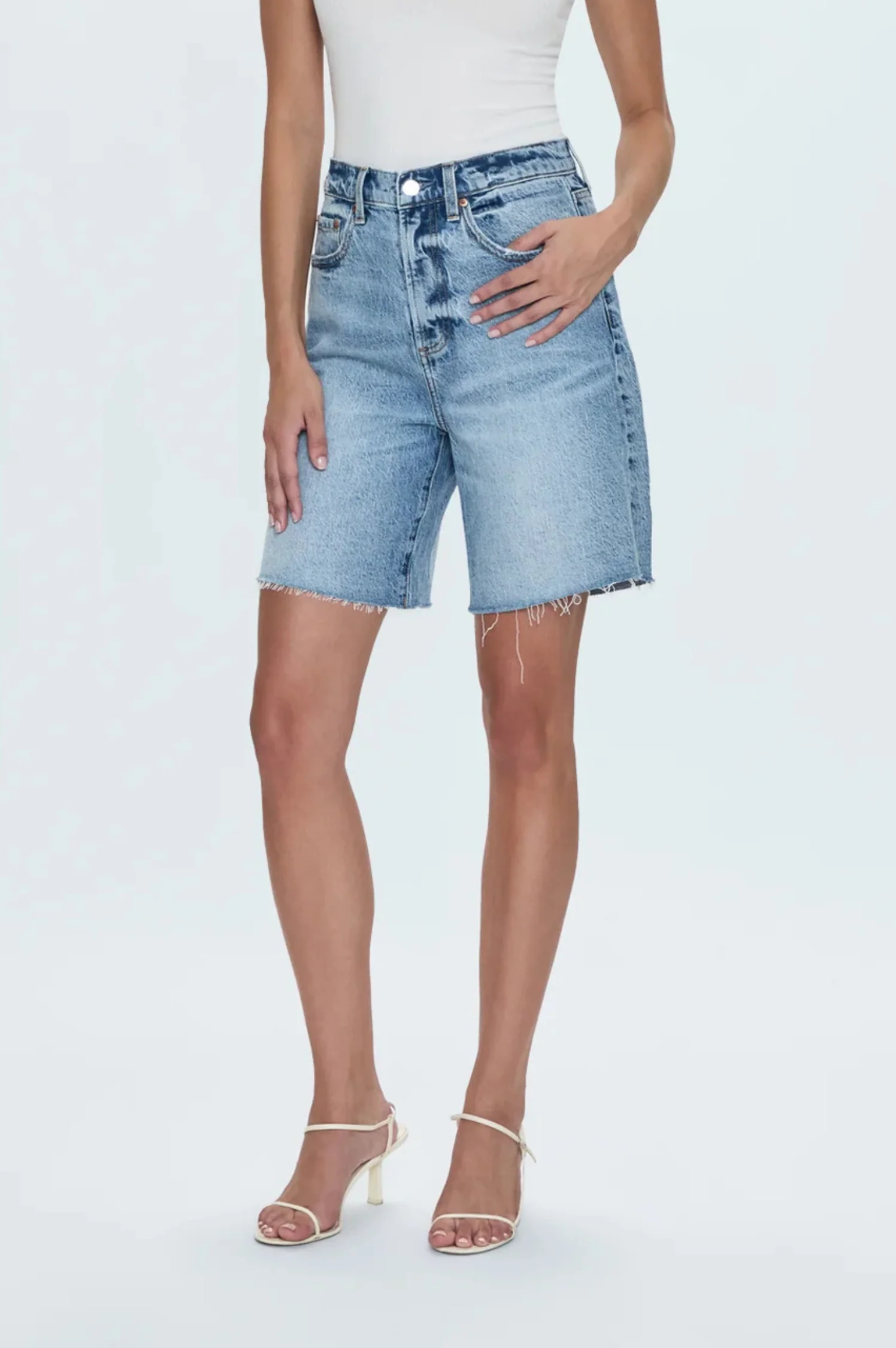 Kaylee High Rise Pinched Loose Straight - Boulder - Intensery