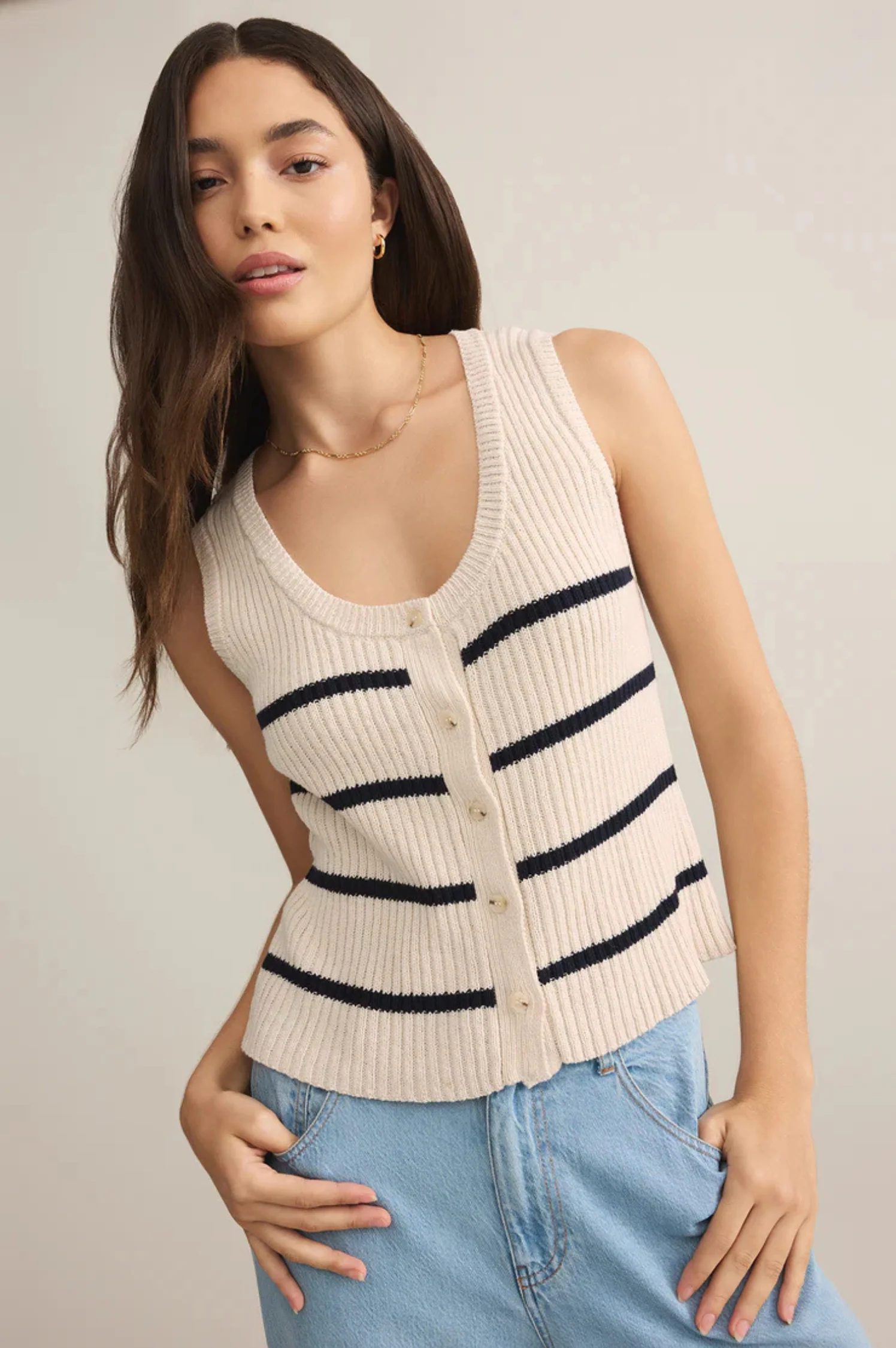 Sycamore Stripe Sweater Vest - Intensery