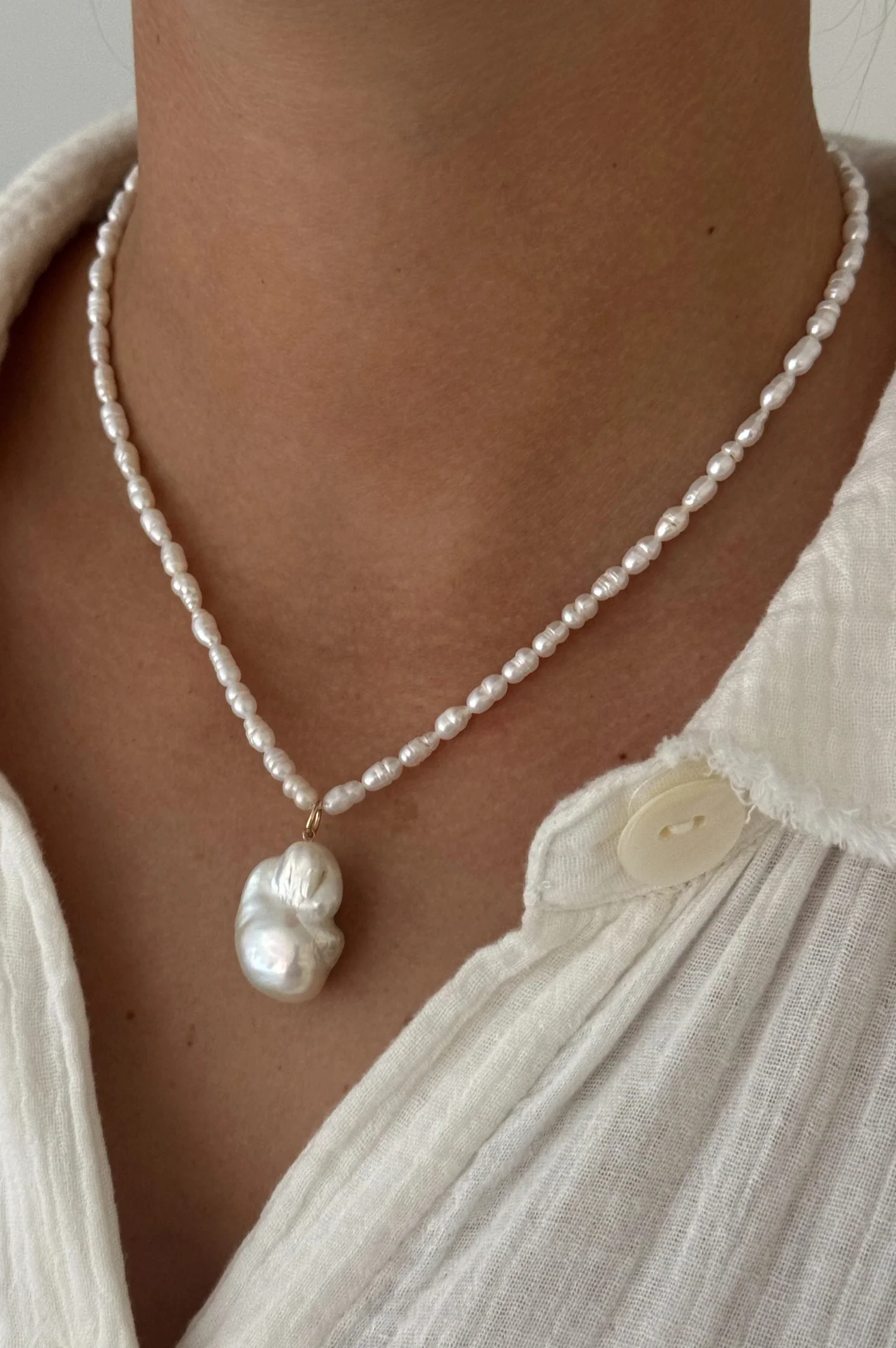 Kristina Pearl Necklace - Intensery