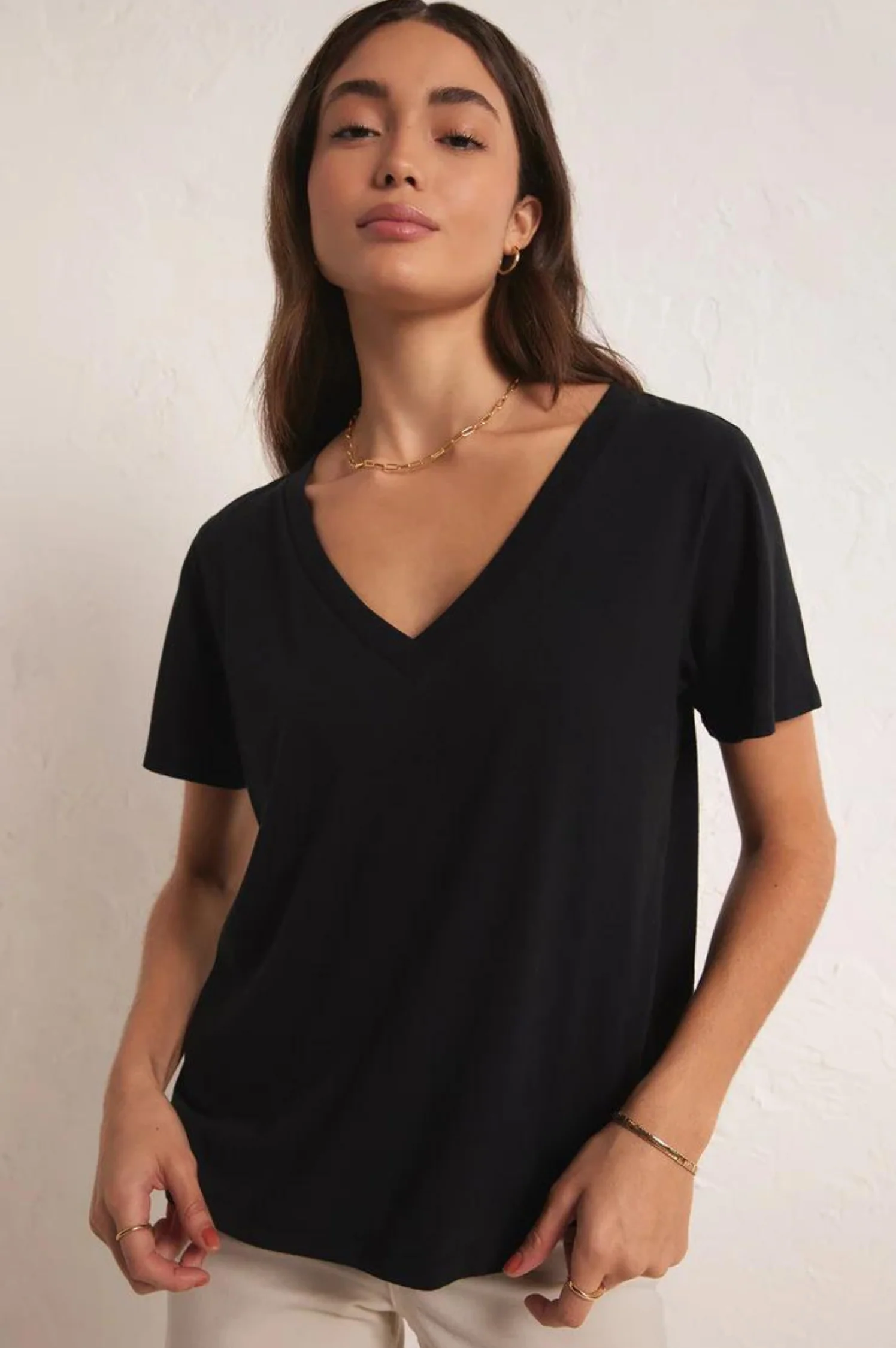 Girlfriend V-Neck Tee - Intensery