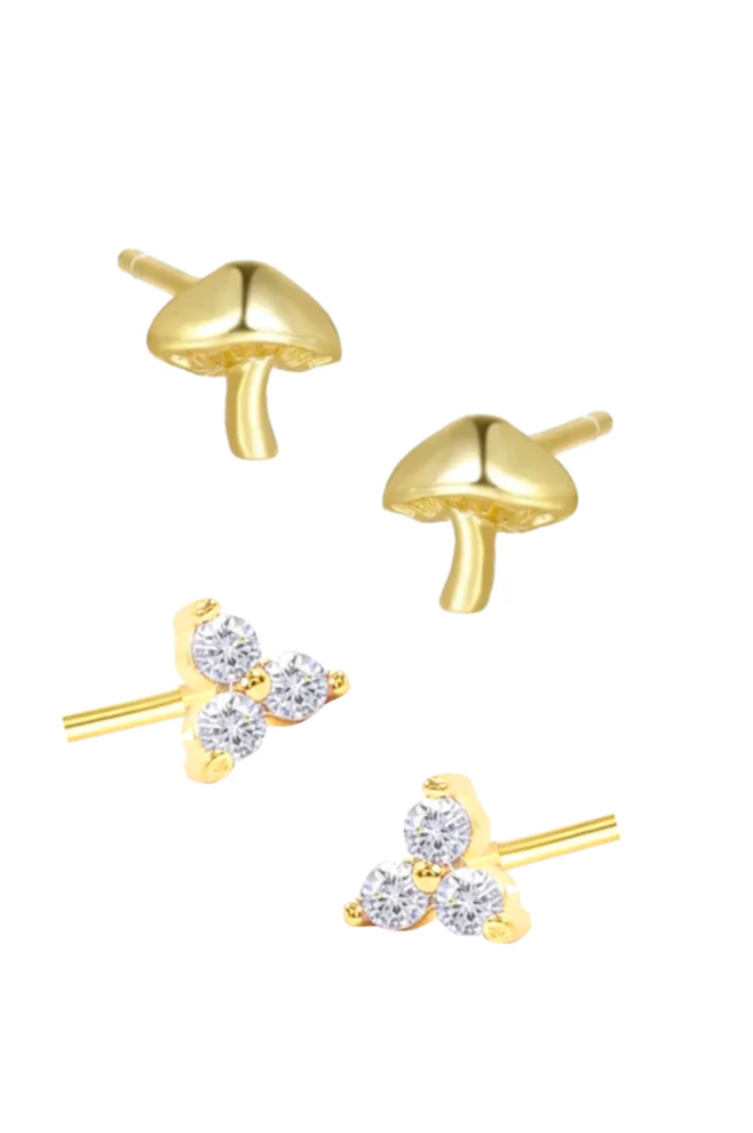 Happy Camper Mushroom Stud Set - Intensery