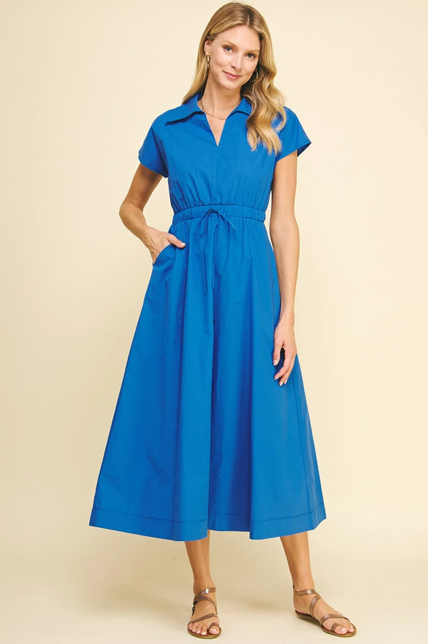 Cassie Open Back Midi Dress - Intensery