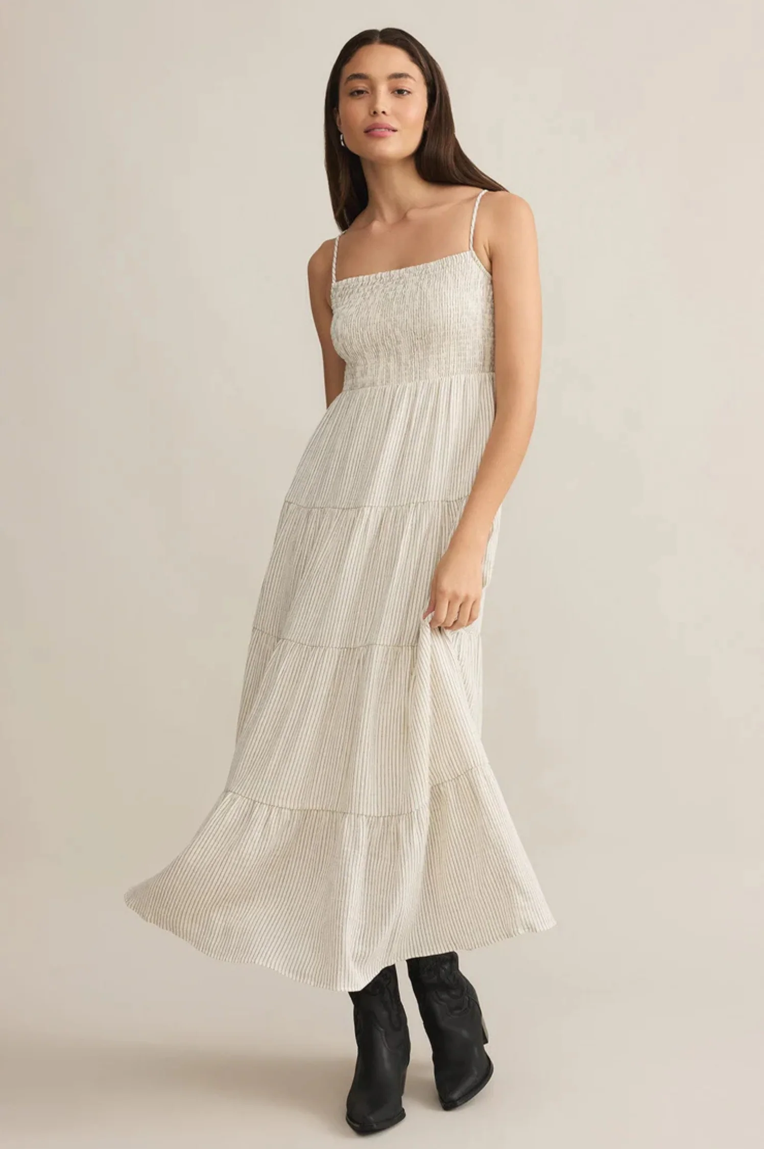 Balos Striped Maxi Dress - Intensery