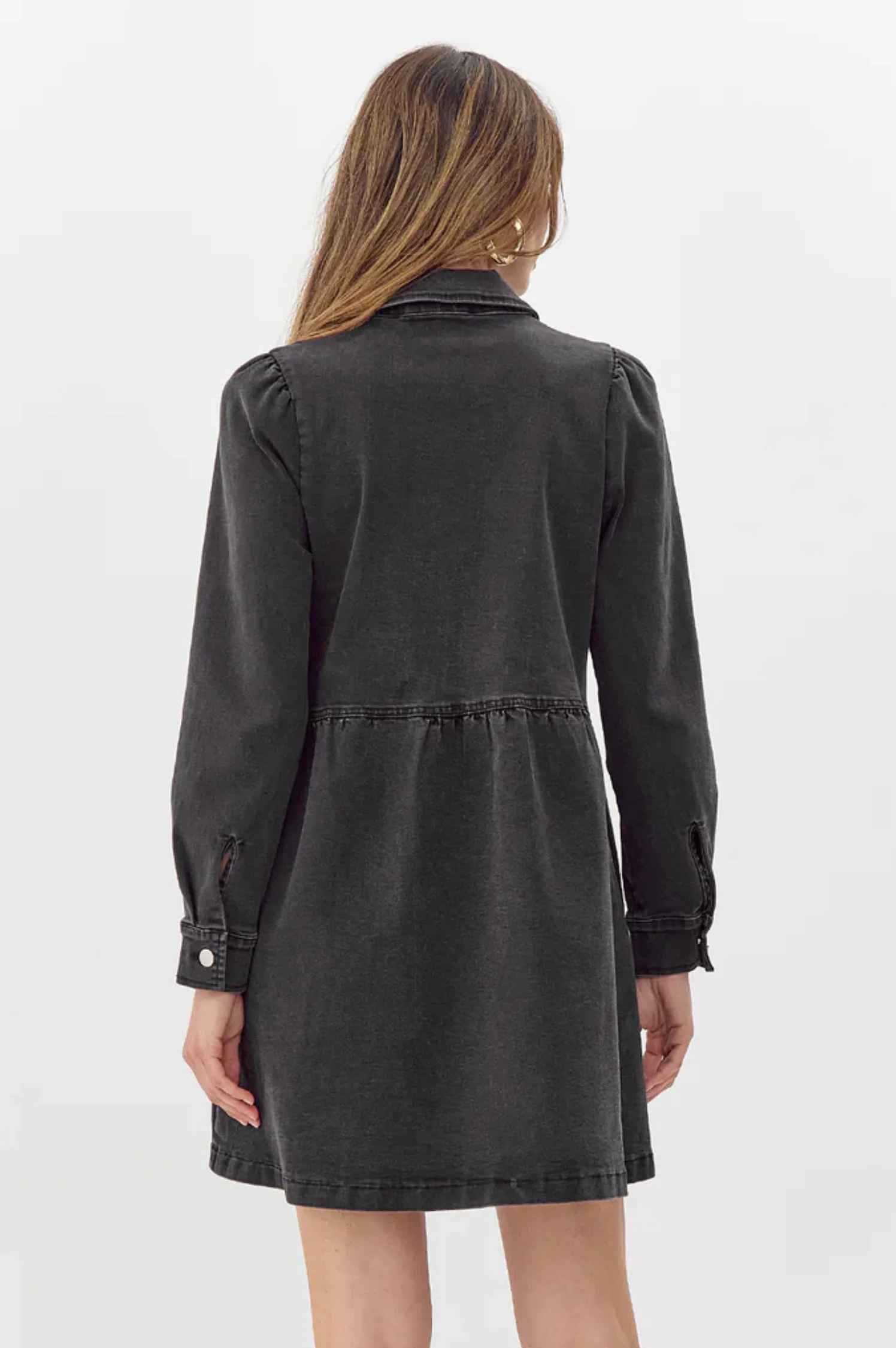 Lia Zip Denim Dress - Intensery