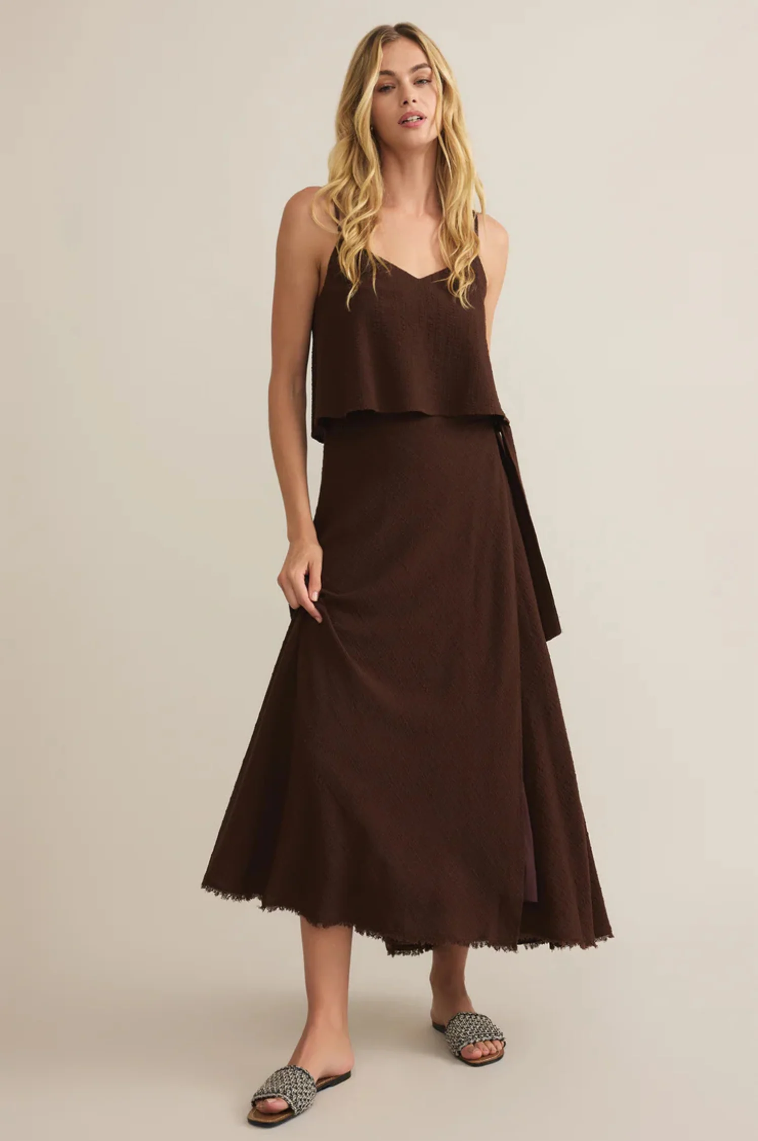 Salerno Wrap Midi Skirt - Intensery