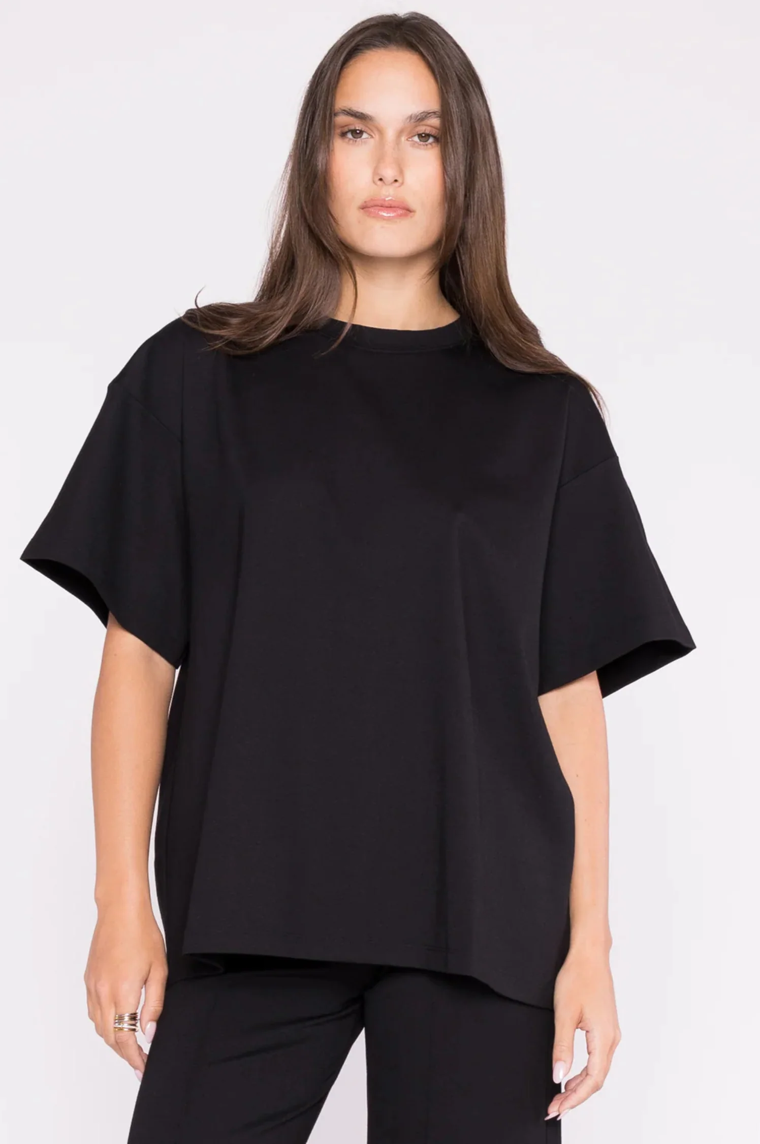 Ponte Knit Big Shirt - Intensery