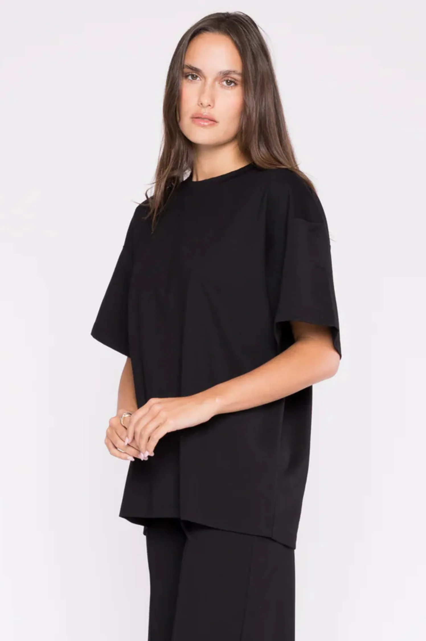 Ponte Knit Big Shirt - Intensery