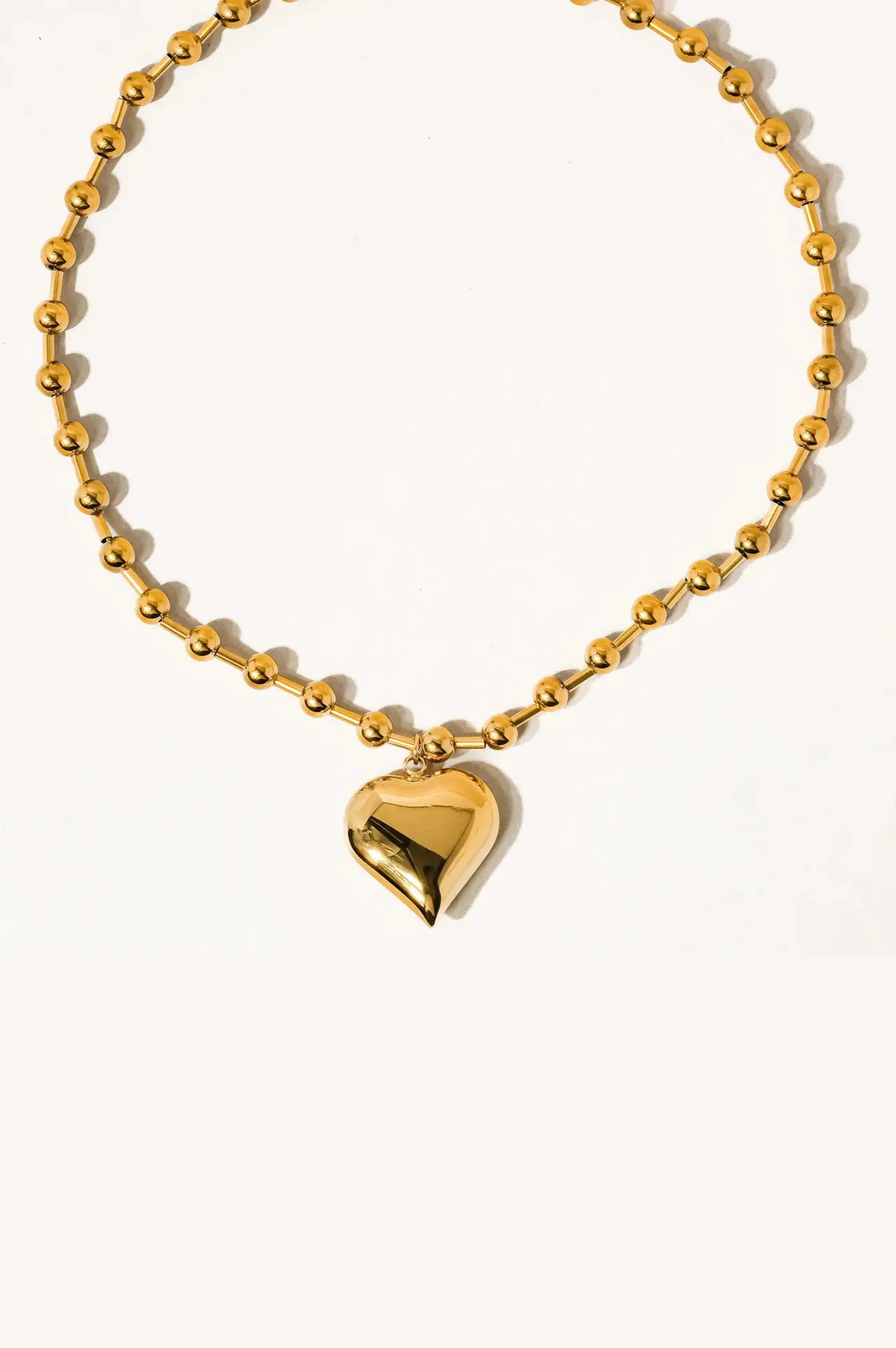 Paris Heart Chain Necklace - Intensery