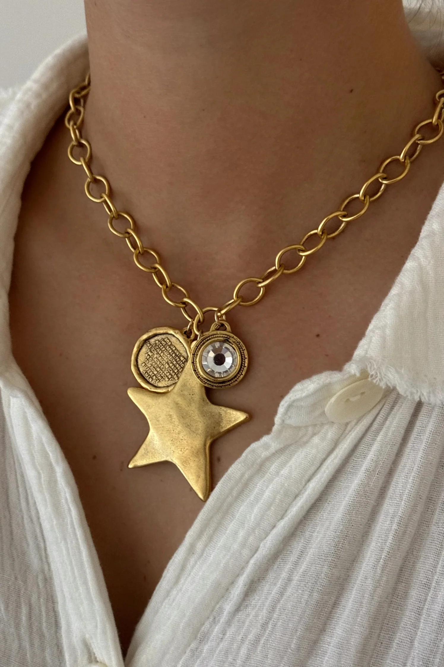 Big Star Trio Necklace - Intensery