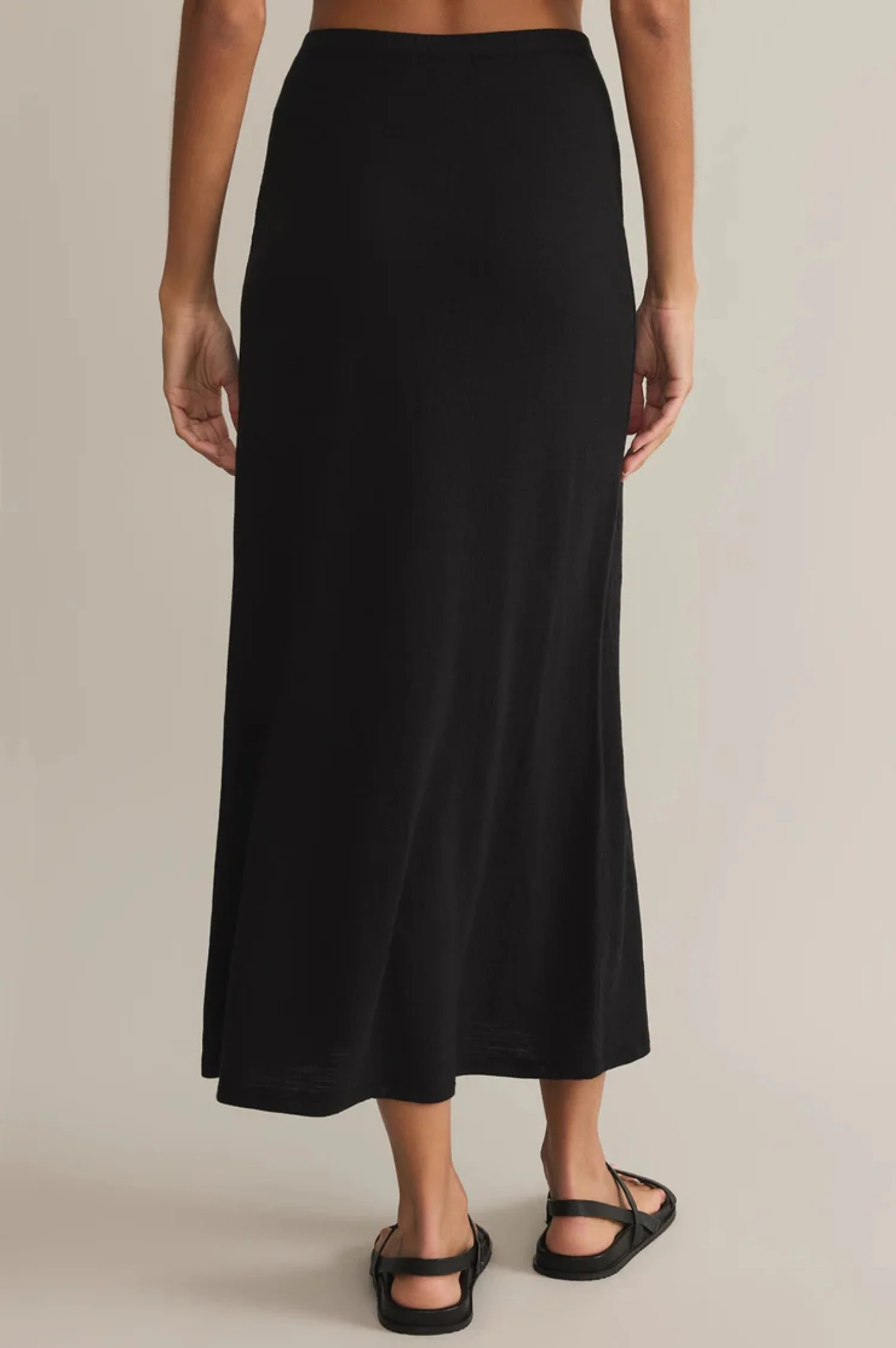 Delavine Textured Midi Skirt - Intensery